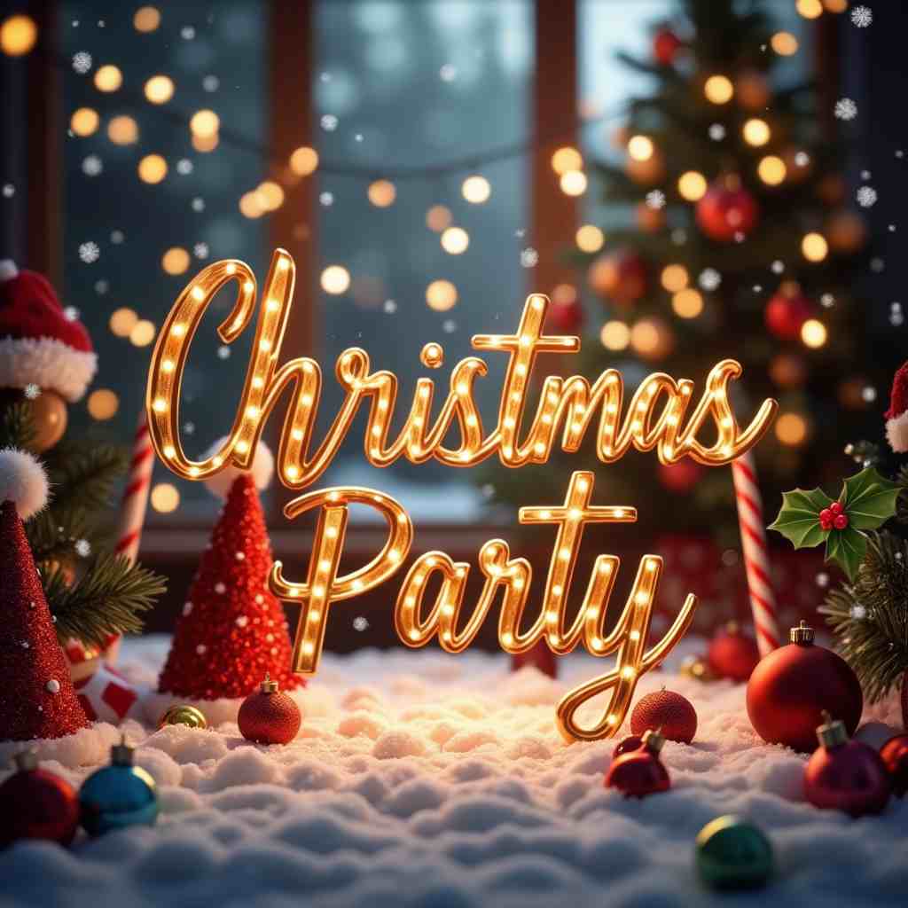 Christmas Party PSD flyer template